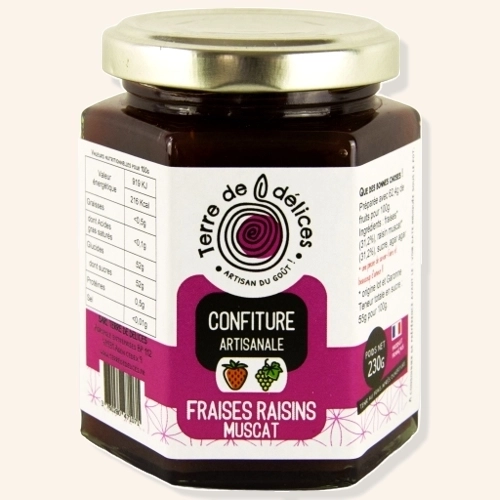 Confiture fraise raisin muscat - 230g