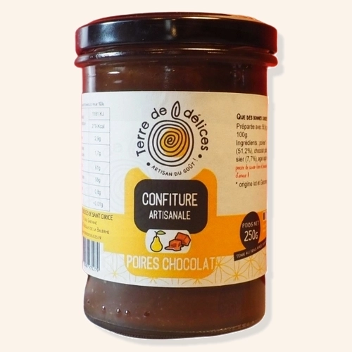 Confiture poires chocolat  230g