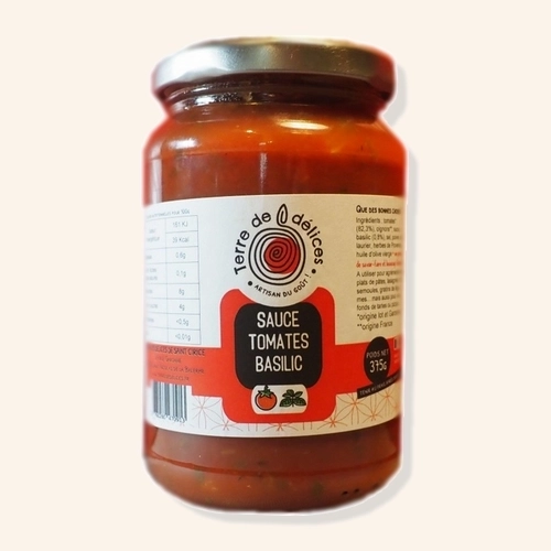 Sauce tomates au basilic - 375g