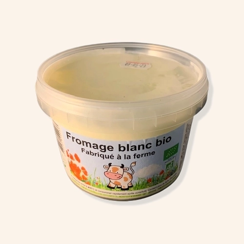 From blanc battu au lait entier AB - 500g