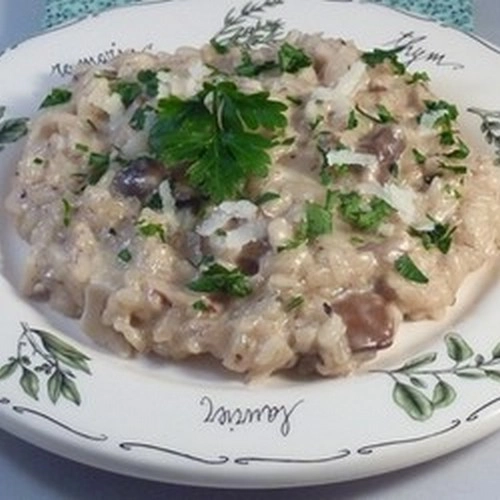 Risotto aux champignons frais et parmesan