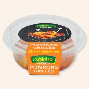 Poivrons bicolors grillés marinés - 125g