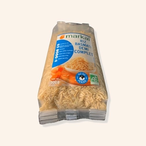 Riz lond basmati 1/2 cplet - 500g