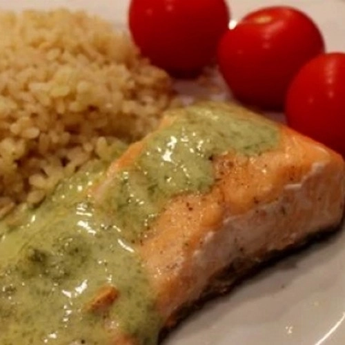 Pavé de truite sauce oseille