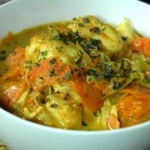 Curry de cabillaud à la butternut
