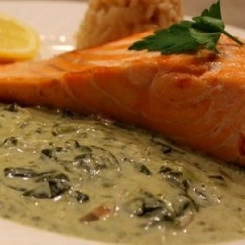 Saumon sauce à l'oseille