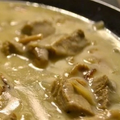 Blanquette de veau aux pleurotes