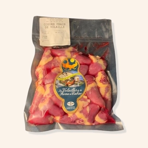 Coeurs frais de poulet fermier 300g