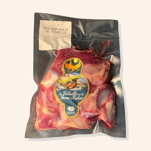 Gésiers frais de poulet fermier 300g