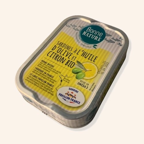 Sardines huile olive et citron - 115g