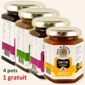 Lot promo 4 confitures - 4x230g (1 gratuite)