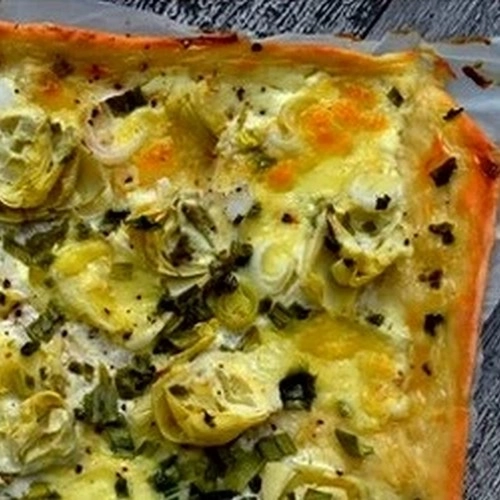 Pizza artichaut aillet