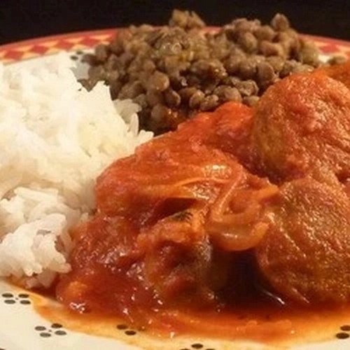 Rougail saucisse de la Réunion