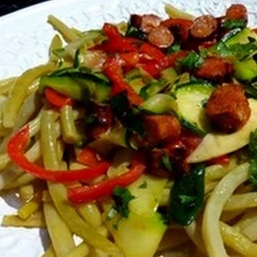 Salade de haricot beurre et chorizo