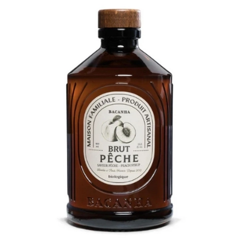 Sirop Pêche Brut Bio - Fabriqué en France