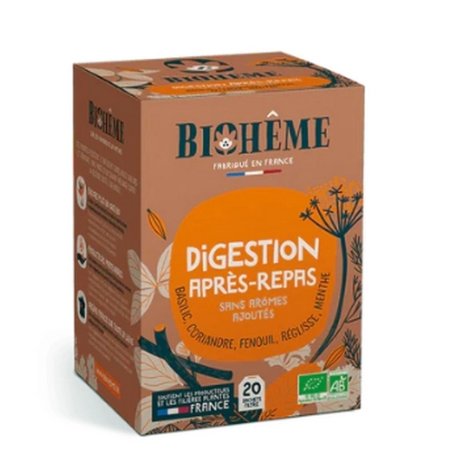 Infusion Digestion Bio - Après-Repas, Origine France