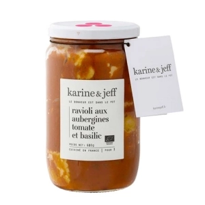 Ravioli aux aubergines, tomate et basilic – Karine & Jeff