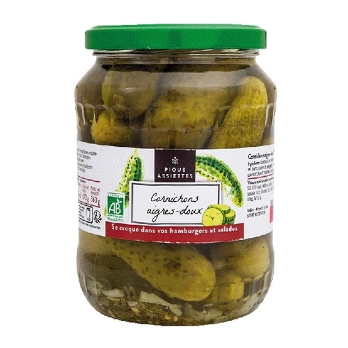 Cornichons aigres-doux bio