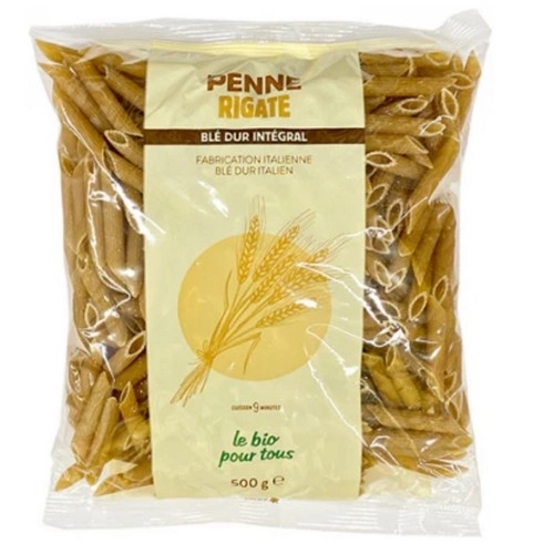 Penne Rigate Blé dur intégral Bio