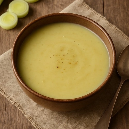 Velouté de poireaux et pommes de terre