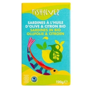 Sardines bio huile d’olive & citron – Pêche responsable