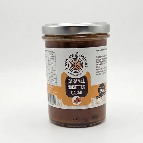Pâte à tartiner caramel noisette cacao – Artisanale du 47